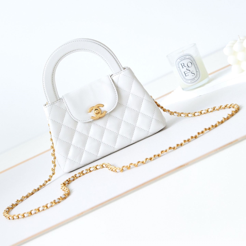 Ch*el top handle bags